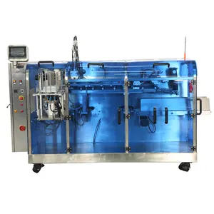 PE package film weighing machine 4 sides sealing small sachet bag egg milk fruit packing machine