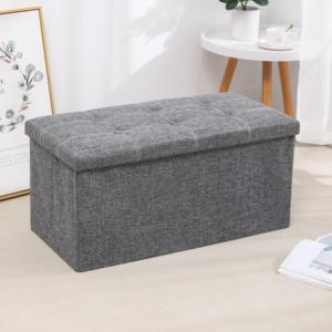 Banco Otomano de Almacenamiento para Dormitorio de 76*38*38 cm, Ideal para Guardar Mantas y Almohadas, <span class=keywords><strong>Mueble</strong></span> para Sala de Estar - Product Image 1