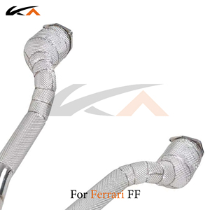 Sistema de escape KA Tuning para Ferrari <span class=keywords><strong>FF</strong></span> <span class=keywords><strong>V12</strong></span> 6.3 con tubo recto y downpipe - Product Image 5