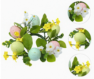 Guirnalda Artificial DAMAI con Huevos de Pascua y Mariposas para Decoración Creativa, Lazo de Flores con Huevos de Pascua para Decoración del Hogar - Product Image 2