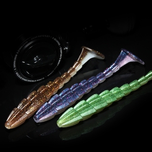 Top Right S045 70mm 90mm 115mm Soft Swimbait Shad Bait <span class=keywords><strong>Bass</strong></span> Fishing Lures Paddle Tail esche in plastica morbida - Product Image 4