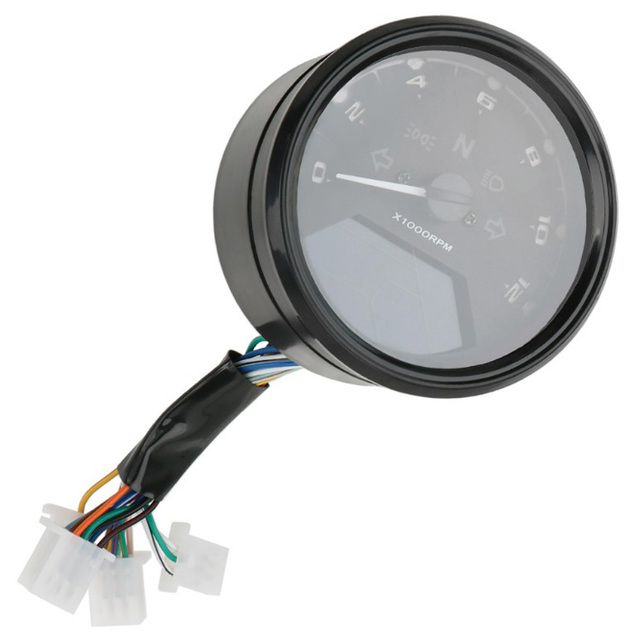 LED Multi-function Digital Indicator Tachometer Fuel Meter Universal Night Vision Dial Odometer Motorcycle Panel Speedometer