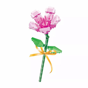 Blocchi di Costruzione in Plastica ABS Transfrontalieri, Borse di Fiori, Mazzi di Fiori Eterni, Crisantemo Populus, Giocattoli Assemblabili Fai-da-Te - Product Image 4