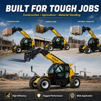 Telehandler Teleskopik Pengangkat 18 Ton 10M Bersertifikasi ISO Heavy Duty untuk Pertambangan dan Pendukung Konstruksi Besar