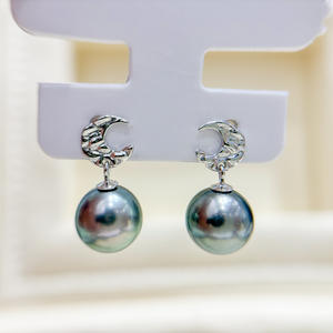 Accesorios de Plata S925 para DIY con Perlas, Pendientes de Joyería con Cuentas Redondas de 7-10 mm, Modelo 22210 - Product Image 3