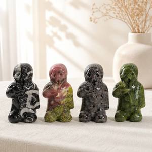 Figurines de fantômes en gros, statues de fantômes sculptées à la main, artisanat en cristal de haute qualité, décoration d'Halloween, cadeau - Product Image 1