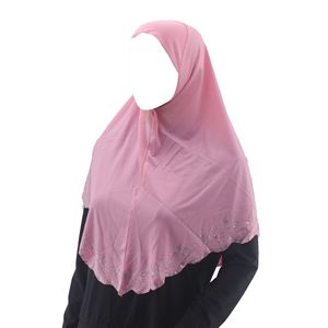 Pañuelo para la Cabeza de Poliéster Cristal para Adultos, Hiyab Instantáneo Bawal, Duradero, para las 4 Estaciones, Moderno, con Encaje Recortado a Mano, Últimos Diseños de Pañuelos - Product Image 3