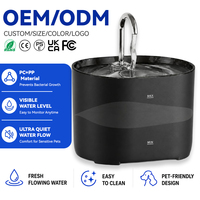 Fontaine à eau pour animaux de compagnie 2200 ml, pompe à eau USB, flux silencieux, filtre multi-étapes, deux options de couleur pour chats et chiens, hydratation fraîche