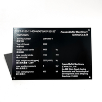 Plaque signalétique en métal en aluminium anodisé adhésive personnalisée, logo en acier inoxydable gravé au laser, plaque signalétique gravée au laser