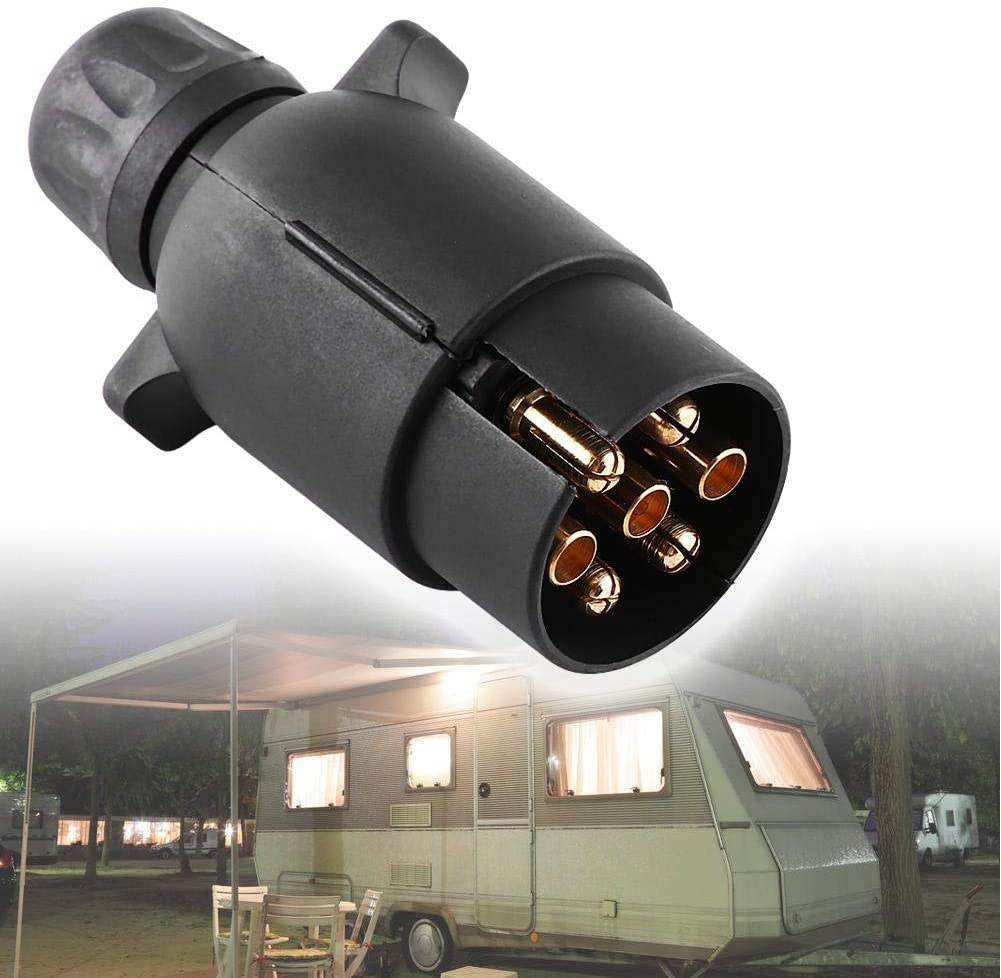 Presa Elettrica Per Rimorchio A 7 Poli - Connettore 12N Per Roulotte E Carrelli, Tipo Europeo, Con Staffa Di Montaggio - 4