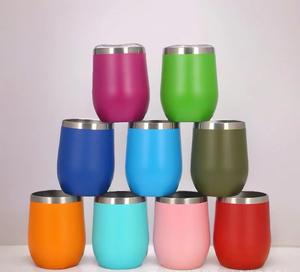En gros 12oz Logo Personnalisé En Acier Inoxydable 304 Tasses À Oeufs <span class=keywords><strong>Gobelet</strong></span> Voyage Isolé Bière Thé Café Thermo Tasse Tasse avec Couvercle - Product Image 3
