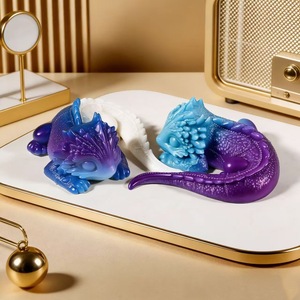 3D Lizard <b>Candle</b> Silicone <b>Mold</b> Cartoon Salamander Shaped Ornament <b>Mold</b> For DIY <b>Candle</b> Making Kits - Product Image 2