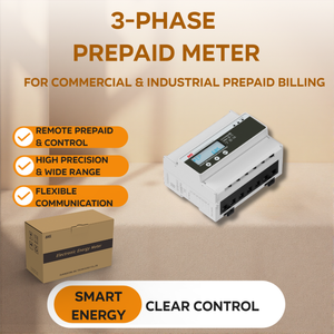 Medidor Eléctrico Trifásico <span class=keywords><strong>Prepago</strong></span> AKE (kWh) DTSY/U2038 Relé RS485 <span class=keywords><strong>Recarga</strong></span>/Desconexión Remota Clase 0.5 Precisión Múltiple - Product Image 1