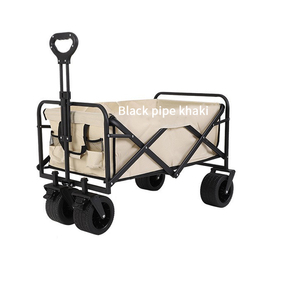 Folding Outdoor Utility <strong>Wagon</strong> Garden Portable Hand Cart All Terrain Wheels <strong>Beach</strong> <strong>Wagon</strong> - Product Image 2