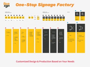 OEM ngoài trời dẫn dấu hiệu cho doanh nghiệp thép không gỉ wayfinding dấu hiệu thương hiệu Tên Logo biển Cửa Hàng Đường pylon dấu hiệu - Product Image 5