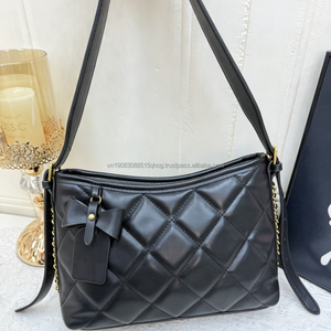 Bolso Blanco Elegante con Lazo y Logotipo Personalizado, Bolso de Hombro de Cuero de Lujo para Mujer y Niña, Precios Bajos - Product Image 3