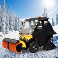 Balayeuse à neige haute performance 1300C, machine de nettoyage routier à essence, moteur 250CC, balayeuse à neige robuste pour usage commercial