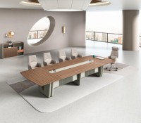 Mesa de Conferencias Serie Zhibo 5m ZB-21, Muebles de Oficina Modernos OEM/ODM, Tamaño, Color y Logotipo Personalizables