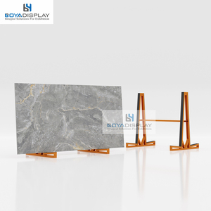 Venta al por mayor de alta calidad Marco de baldosas de cerámica suelo gran losa de construcción mármol granito cuarzo piedra estante de exhibición - Product Image 2