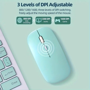 Im lặng bt5.2 không dây Chuột quang cho máy tính máy tính xách tay ipad cho Samsung Máy tính bảng không ồn ào Chuột chơi game 3D mini phong cách - Product Image 4