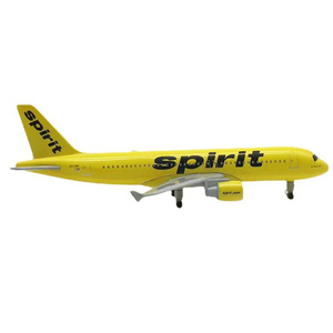 Игрушечная модель самолета A320 Spirit Airline, масштаб 1:200, 20 см, индивидуальный дизайн, для детей - Product Image 2
