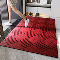 Maßgefertigter Teppich mit Streifenmuster Moderner Minimalistischer Rechteckiger Bodenteppich Eingangsbereich Fußmatte Wasserabsorbierend Pflegeleichte Matte