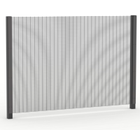 Clôture de sécurité anti-escalade à prix réduit, maille grillagée transparente à trous moyens 76,2x25,4mm pour l'Afrique du Sud