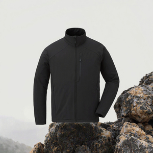 Mens <b>Waterproof</b> Windproof Softshell Jacket Stand Collar Zip Up Casual Outdoor <b>Winter</b> <b>Coat</b> - Product Image 3