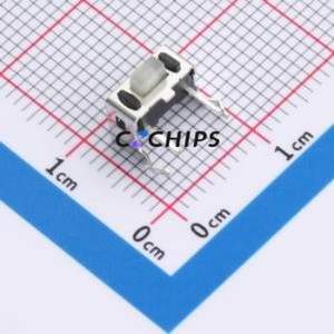 TSA36251-050D544BF Tactile Switch Bent Lead Through Hole-4P,7.4x3.5mm Switch Single Pole Single Throw Rectangle Button 2.8N - Product Image 1