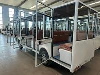Bus électrique de tourisme Renqi 11 places, type fermé avec portes, véhicule de navettage électrique pour hôtels et complexes hôteliers