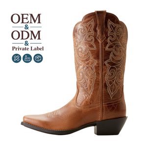 Botas Vaqueras <span class=keywords><strong>CHENO</strong></span> Personalizadas con Tacón Grueso y Cómodas para Otoño e Invierno, Ideales para Fiestas - Product Image 1