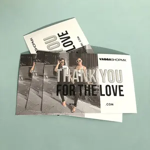Nicro-carte de remerciement pour les clients, vêtement personnalisé, écriture à la main, givrée, nouvelle collection