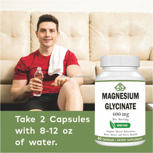 Glicinato de Magnesio Extra Fuerte 400mg para Adultos, Salud Muscular, Articular, Cardíaca y Nerviosa, Mejora la Densidad Ósea, 60 Cápsulas - Product Image 4