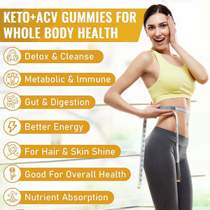 Gomitas Keto ACV de Máxima Potencia al por Mayor OEM/ODM, Mezcla Probiótica de BHB y Cúrcuma que Apoya la Desintoxicación, el Metabolismo y la Inmunidad - Product Image 3