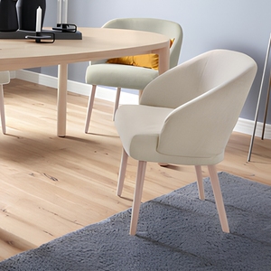 Ensemble de table à manger extensible moderne ET-<span class=keywords><strong>02</strong></span>, 1 table, <span class=keywords><strong>4</strong></span> chaises, surface en céramique, placage en bois de frêne pour salle à manger - Product Image 4