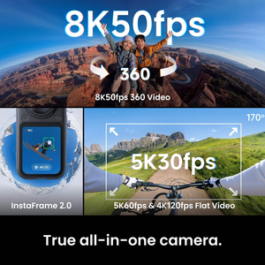 Cámara de Acción Panorámica <span class=keywords><strong>360</strong></span> Insta360 X6 8K 2026, Sensor Dual, 120MP, Resistente al Agua 20m, WiFi 6, 64GB de Almacenamiento, Proveedor Global - Product Image 5