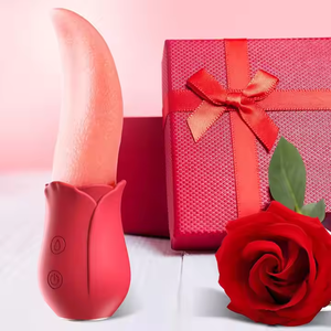 Rosen-Zungen-<span class=keywords><strong>Masturbator</strong></span> 10 Frequenzen Lecken Klitoris-Saugnapf Klitoris-Stimulator Erwachsenen-Sexspielzeug Silikon-Vibrator für Frauen - Product Image 6