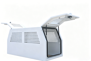 Custom Flat Alloy 1800mm Dual/Single/Extra Cab Aluminum Ute Canopy With Dog <b>Box</b> Powder Coating for Pickup Truck - Product Image 2