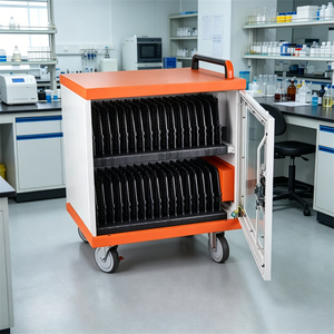 Gabinete de Carga para Tablets Compacto y Duradero con Cerradura de Llave de 10 Ranuras, Moderno y Personalizable, Portátil para Oficinas, Centros Comerciales, Escuelas y Hospitales - Product Image 5