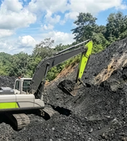 Marque mondiale renommée de machines de terrassement, Excavatrice sur chenilles électrique ZE550GES de 53,5 tonnes, double mode, climatisation