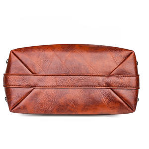 Bolso de Mano de Cuero PU para Mujer, Color Sólido, Impermeable, con Remaches, Bolso de Hombro, Bolso Cruzado con Cremallera, para Todas las Temporadas - Product Image 4