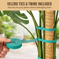 Soporte para Plantas de Fibra de Coco Ecológico, Color Marrón Natural, para Plantas Trepadoras de Jardín y Monstera