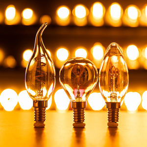 Bóng Đèn Dây Tóc <span class=keywords><strong>LED</strong></span> C35 C35T A60 G95 ST64 G125 Nhà Máy 2021 2W / 4W E26 / <span class=keywords><strong>E27</strong></span> / B15 / B22 / <span class=keywords><strong>E12</strong></span> / <span class=keywords><strong>E14</strong></span> Trang Trí Cổ Điển - Product Image 2