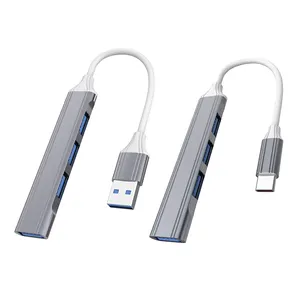 Алюминиевая док-станция. 4 в 1 usb 2,0 концентраторы USB C на USB концентратор для MacBook Pro/Air iPad концентратор