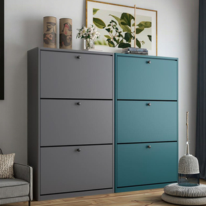 Tủ giày hiện đại bằng sắt kim loại 2 tầng kiểu dáng mới năm 2025, dung tích lớn, nhiều tầng, để hành lang, lối vào - Product Image 1