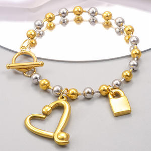 Demandez le catalogue <span class=keywords><strong>U</strong></span> <span class=keywords><strong>N</strong></span> Beads Bracelets <span class=keywords><strong>O</strong></span> Fashion <span class=keywords><strong>De</strong></span> <span class=keywords><strong>50</strong></span> Heart Lock Key Dragonfly Shape Stainless Steel Jewelry Factory Price - Product Image 1