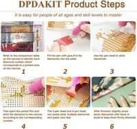 STAR Factory Vente en gros Série Noël Peinture diamant 5D Fait main DIY Chat Toile écologique Technique de pose complète