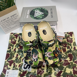 Sandales d'été unisexes Cro Cro Beep, motif camouflage singe, respirantes, semelle souple en EVA, imprimées en relief, promotionnelles - Product Image 5