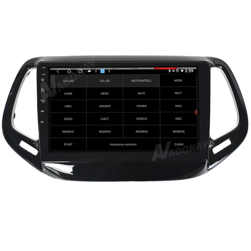 приемник Авторадио Стерео автомобильный Радио мультимедийный плеер для Jeep Compass 2017 + GPS навигация Сенсорный экран