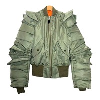 Blouson Bomber Homme Personnalisé avec Logo OEM, Ourlet en Tricot Côtelé, Manches Superposées, Fermeture Éclair, Extérieur en Nylon pour le Printemps